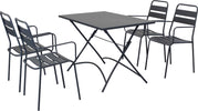ROMANUS---set-tavolo-da-giardino-pieghevole-salvaspazio-110x70-compreso-di-4-poltrone-in-ferro-Antracite-Milani-Home