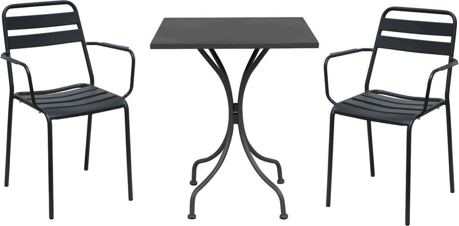 ROMANUS---set-tavolo-in-metallo-cm-60x60x72-h-con-2-sedute-Grigio-scuro-Milani-Home