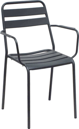 ROMANUS---set-tavolo-in-metallo-cm-60x60x72-h-con-2-sedute-Grigio-scuro-Milani-Home