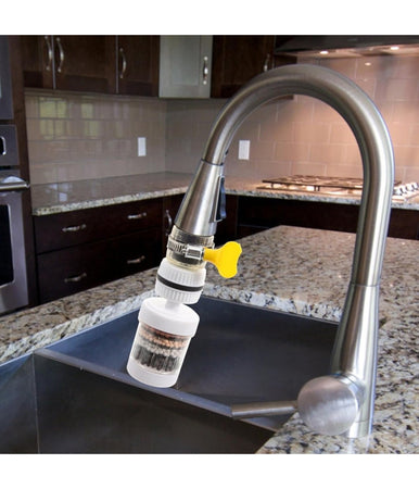 Rompigetto Per Rubinetto Filtro Acqua Lavello Per Bagno Cucina Bianco 11cm 87488
