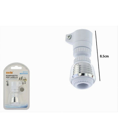 Rompigetto Rubinetto Lavello Cucina Bagno Filtro Universale Cromo Bianco 87163