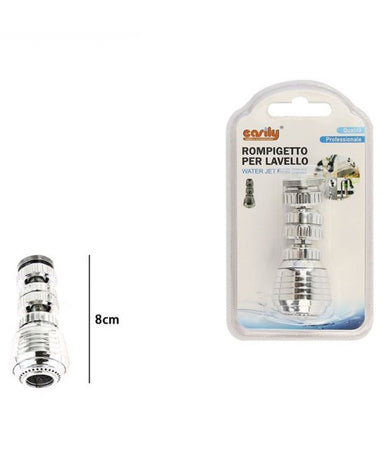 Rompigetto Rubinetto Per Lavello Cucina Aeratore Cromato 8cm Filtro Snodato 87160