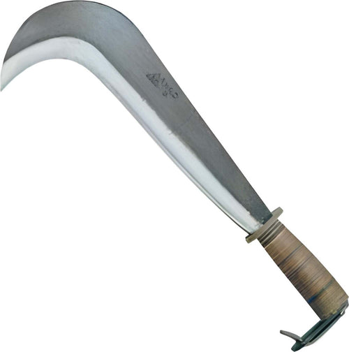 Roncola tipo Bergamo larga, con lama in acciaio forgiato, N4 da 33 cm Fai da te/Utensili elettrici e a mano/Attrezzi da giardinaggio/Coltelli da giardino La Zappa - Altamura, Commerciovirtuoso.it