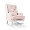 Poltrona Rocking Seat Royal Rocker Blush Pink/White Legs