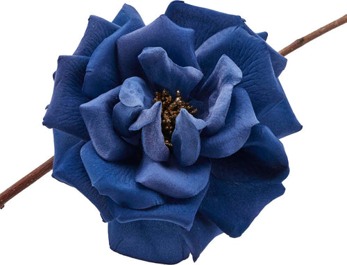 Rosa Blu in tessuto vellutato con clip decorazione per interno da 16 cm Casa e cucina/Decorazioni per interni/Addobbi e decorazioni per ricorrenze/Decorazioni natalizie/Ghirlande e corone MagiediNatale.it - Altamura, Commerciovirtuoso.it