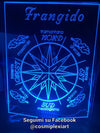 ROSA DEI VENTI PERSONALIZZATA LAMPADA IN PLEXIGLASS A LED LUCE RGB IDEA REGALO