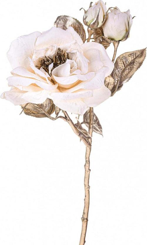 Rosa Inglese Crema con glitter in materiale sintetico decorazione floreale da 48 cm Casa e cucina/Decorazioni per interni/Addobbi e decorazioni per ricorrenze/Decorazioni natalizie/Ghirlande e corone MagiediNatale.it - Altamura, Commerciovirtuoso.it