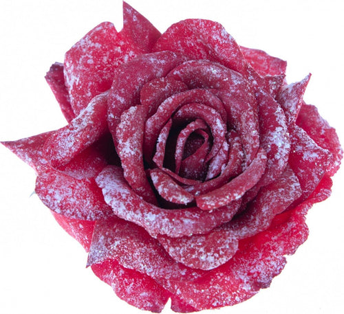 Rosa Rosso Neve in materiale sintetico con clip decorazione per interno da 15 cm Casa e cucina/Decorazioni per interni/Addobbi e decorazioni per ricorrenze/Decorazioni natalizie/Ghirlande e corone MagiediNatale.it - Altamura, Commerciovirtuoso.it
