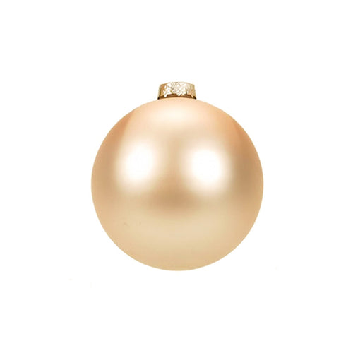 Palline per albero di natale in vetro color Champagne da Ø 2 cm set da 50 pezzi