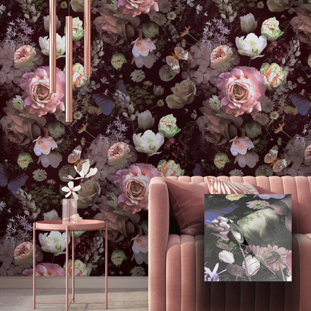 Pannello 159x270cm di Carta da Parati TNT a modulo raccordabile continuativo Voyager ROSE - Eternal Parquet