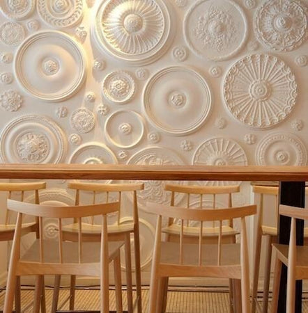 Rosone a soffitto per lampadario in polistirolo diametro 29 cm Fai da te/Prodotti per la costruzione/Materiali da costruzione/Infissi/Rosoni a soffitto Led Mall Home - Napoli, Commerciovirtuoso.it