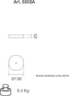 Rosone-gesso-9010-Belfiore-MERLO-5508A-accessorio-soffitto-bianco-verniciabile-controsoffitto-cartongesso-interno