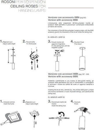 Rosone-incasso-gesso-Belfiore-9010-RONDINE-5505A.00-accessorio-soffitto-controsoffitto-cartongesso