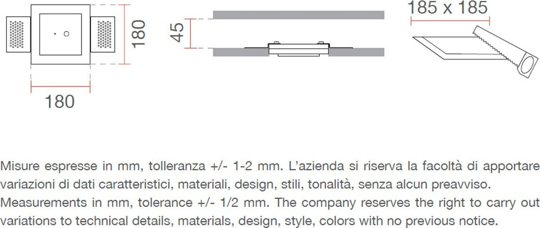 Rosone-incasso-gesso-Belfiore-9010-RONDINE-5505A.00-accessorio-soffitto-controsoffitto-cartongesso