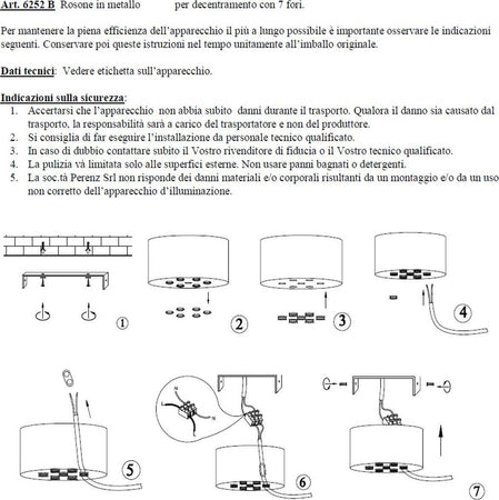 Rosone-metallo-multicavo-Perenz-6252-accessorio-moderno-soffitto-7-fori