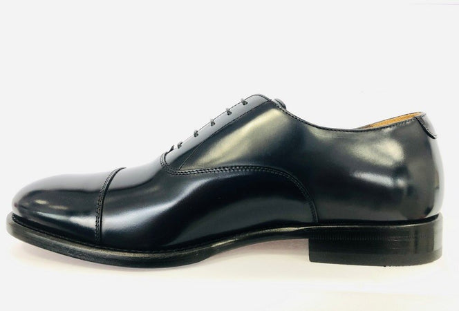 ROSSI Scarpa classica da uomo con puntale abrasivata blu