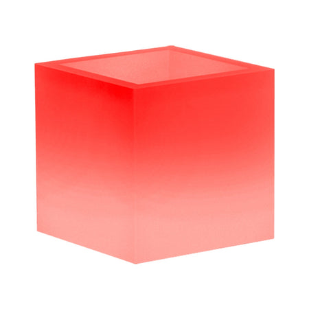 Vaso luminoso Cube per decorazione esterno e giardino "Made in Italy"