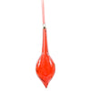 Pendente per albero di Natale in vetro Fuso lungo Rosso decorativo