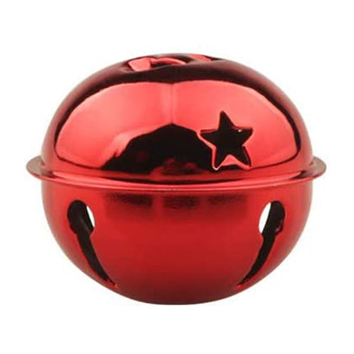 Campanelli per albero di Natale Rosso e Bianco lucido 3 cm, confezione da 12