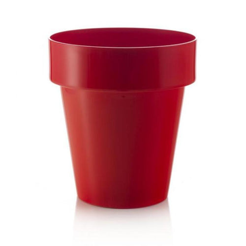 Vaso tondo Porto Colour in plastica colorati da esterno e giardino per fiori e piante