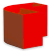 Vaso angolare FlowerPot Bright con led decorazione Made in Italy per esterno