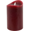 Candela natalizia decorativa colorata, con luce a LED lampeggiante e timer, a batteria