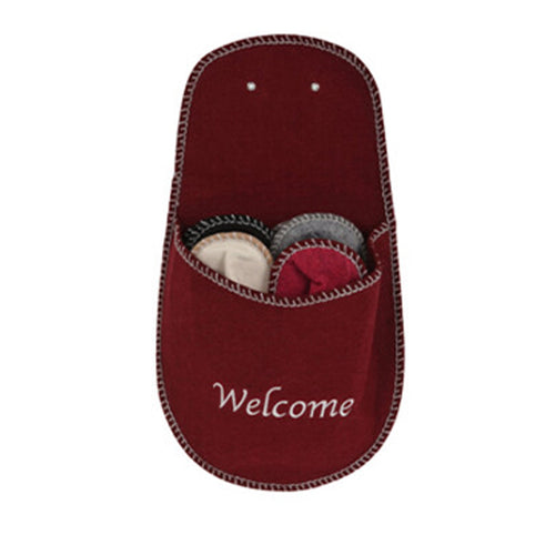 Kit Ciabattone decorativo con 4 paia di ciabatte decorazione ambienti