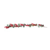 Ghirlanda decorativa con bacche e foglie per decorazioni natalizie 133 cm