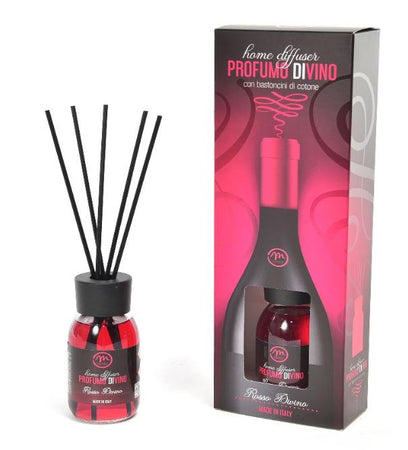 Diffusore di essenza "Profumi di vino" con bacchetti in cotone profumatore per ambienti da 125 ml