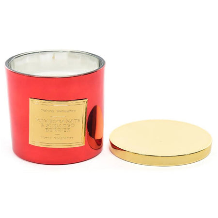 Candela lingotto in vetro con coperchio decorazione ambiente