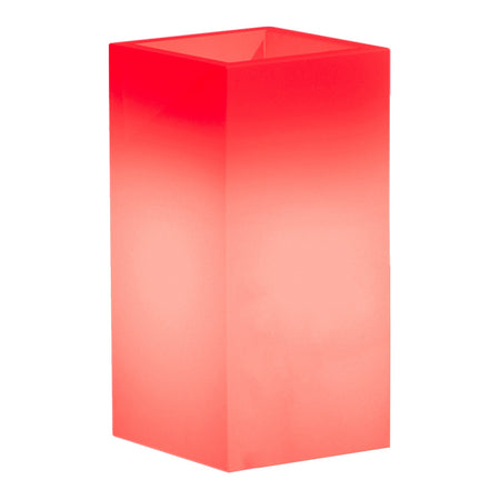 Vaso luminoso Cube per decorazione esterno e giardino "Made in Italy"