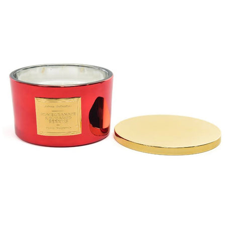 Candela lingotto in vetro con coperchio decorazione ambiente