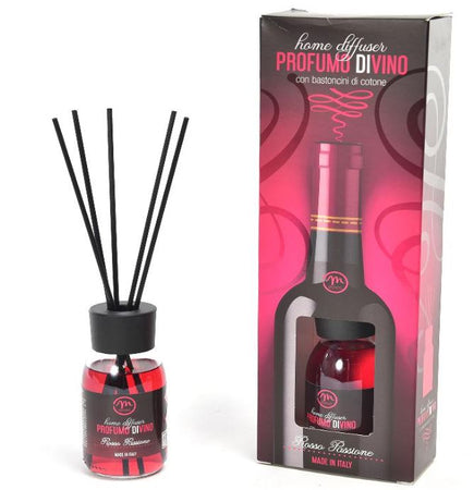 Diffusore di essenza "Profumi di vino" con bacchetti in cotone profumatore per ambienti da 125 ml