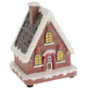 Casetta con LED per villaggio di Natale, in plastica, da 9 x 8 x 13 cm