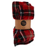 Coperta natalizia in poliestere tartan per decorazioni natalizie