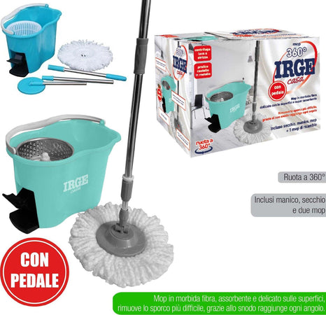 Rotating Roto Mop Mocio Rotante In Microfibra Con Secchio Strizzatore Filtrante Casa e cucina/Detergenti e prodotti per la pulizia/Pulizia pavimenti/Prodotti lavapavimenti/Mop bagnato e asciutto Trade Shop italia - Napoli, Commerciovirtuoso.it
