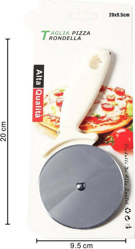 Rotella Taglia Pizza In Acciaio Coltello A Ruota Per Cucina Ristorante 20x9,5cm Casa, arredamento e bricolage > Cucina > Utensili Cucina Trade Shop italia - Napoli, Commerciovirtuoso.it