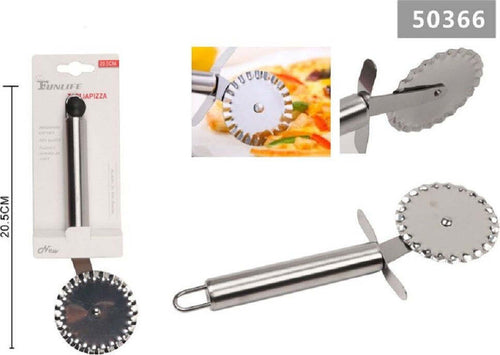 Rotella Tagliapizza In Acciaio 20.5 Cm Cucina Lama Dentata Coltello Ruota 50366 Casa e cucina/Utensili da cucina/Rotelle tagliapizza Trade Shop italia - Napoli, Commerciovirtuoso.it