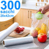 ROTOLI SACCHETTI FREEZER PER ALIMENTI 300 SACCHI CONGELATORE FRIGO 28X42CM GELO  Trade Shop italia - Napoli, Commerciovirtuoso.it
