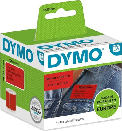 Rotolo 220 etichette per Dymo LabelWriter - spedizione-badge - 54x101 mm - rosso - Dymo Cancelleria e prodotti per ufficio/Elettronica per ufficio/Accessori/Accessori per etichettatrici Eurocartuccia - Pavullo, Commerciovirtuoso.it