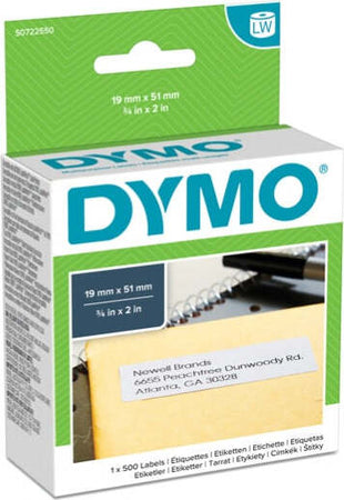 Rotolo 500 etichette LW 113550 - 19x51 mm - multiuso rimovibile - bianco - Dymo Cancelleria e prodotti per ufficio/Elettronica per ufficio/Accessori/Accessori per etichettatrici Eurocartuccia - Pavullo, Commerciovirtuoso.it