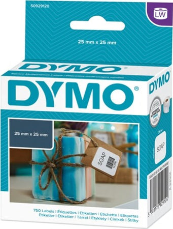 Rotolo 750 etichette LW S0929120 - 25x25 mm - multiuso rimovibile - bianco - Dymo Cancelleria e prodotti per ufficio/Elettronica per ufficio/Accessori/Accessori per etichettatrici Eurocartuccia - Pavullo, Commerciovirtuoso.it