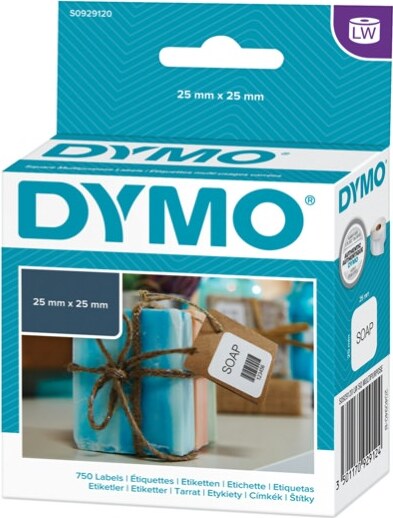 Rotolo 750 etichette LW S0929120 - 25x25 mm - multiuso rimovibile - bianco - Dymo Cancelleria e prodotti per ufficio/Elettronica per ufficio/Accessori/Accessori per etichettatrici Eurocartuccia - Pavullo, Commerciovirtuoso.it