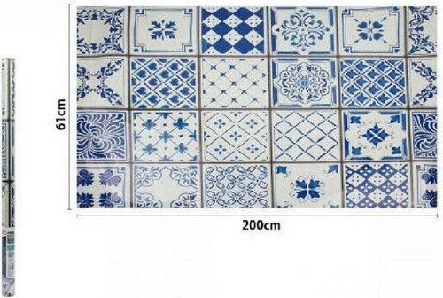 Rotolo Adesivo Per Muri Parete Carta Da Parati 61 Cm X 2 Mt Maioliche Blu 70856 Casa, arredamento e bricolage > Accessori Casa > Stickers e Adesivi Trade Shop italia - Napoli, Commerciovirtuoso.it