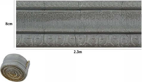 Rotolo-Carta-Adesiva-Per-Parati-Mobili-Greca-Stampa-3d-Grigio-8cm-X-2.3mt-69220
