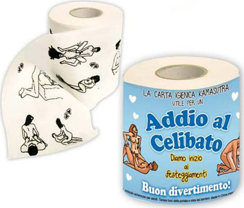 Rotolo Carta Igienica Kamasutra Addio Al Celibato idea regalo per addio al Celubato Salute e cura della persona/Erotismo e contraccezione/Sex toys/Gadget per addio al nubilato e al celibato Kondorama - Martinsicuro, Commerciovirtuoso.it