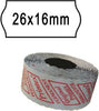 Rotolo da 1000 etichette a onda per Printex Smart 16-2616 e Z Maxi 6-2616 - 26x16 mm - adesivo permanente - bianco - Printex - pack 10 rotoli Cancelleria e prodotti per ufficio/Archivio ufficio e accessori per scrivania/Etichette divisori per schedario e timbri/Etichette ed etichette adesive/Etichette per prezzatrici Eurocartuccia - Pavullo, Commerciovirtuoso.it