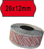 Rotolo da 1000 etichette a onda per Printex Smart 8-2612 - 26x12 mm - adesivo permanente - rosso - Printex - pack 10 rotoli Cancelleria e prodotti per ufficio/Archivio ufficio e accessori per scrivania/Etichette divisori per schedario e timbri/Etichette ed etichette adesive/Etichette per prezzatrici Eurocartuccia - Pavullo, Commerciovirtuoso.it