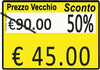 Rotolo da 600 etichette per Printex Z 17 - PREZZO VECCHIO SCONTO - 26x19 mm - adesivo permanente - giallo - Printex - pack 10 rotoli Cancelleria e prodotti per ufficio/Archivio ufficio e accessori per scrivania/Etichette divisori per schedario e timbri/Etichette ed etichette adesive/Etichette per prezzatrici Eurocartuccia - Pavullo, Commerciovirtuoso.it