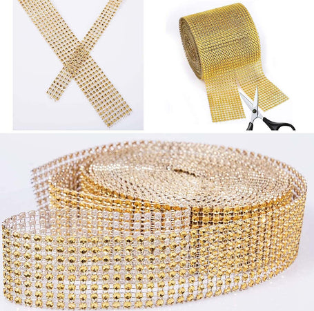 Rotolo-Nastro-Scintillante-a-Maglia-di-Strass-8-File-2-Metri-Oro-Ciao-Srl